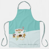 Kerstkoekjes en chocolade met de gebruikelijke naa schort (Voorkant)