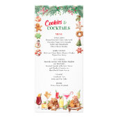 Kerstkoekjes en cocktails Holiday Party Menu (Voorkant)