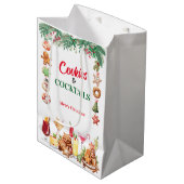 Kerstkoekjes en cocktails medium cadeauzakje (Voorkant Gekanteld)