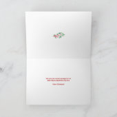 Kerstkoekjes en cocktails op vakantie bedankkaart (Binnen)