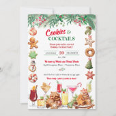 Kerstkoekjes en cocktails op vakantie kaart (Voorkant)
