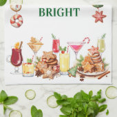 Kerstkoekjes en cocktails theedoek (Gevouwen)