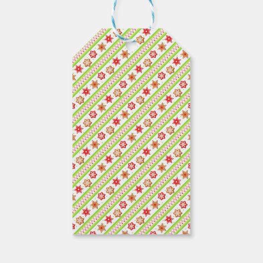 Kerstkoekjes en Cocoa Green Cadeaulabel (Achterkant)