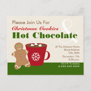 Kerstkoekjes en de nodiging van de Hete Chocolade Kaart