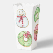Kerstkoekjes en donuts baby shower bedankdoosjes (Achterkant)