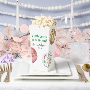 Kerstkoekjes en donuts baby shower bedankdoosjes