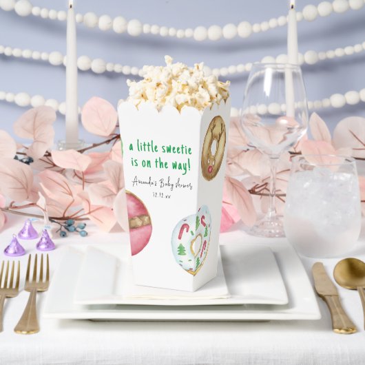 Kerstkoekjes en donuts baby shower bedankdoosjes (Huwelijk)