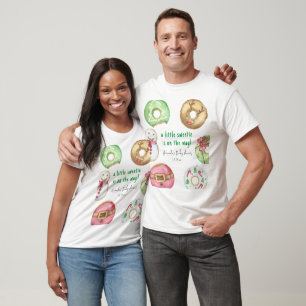 Kerstkoekjes en donuts baby shower t-shirt