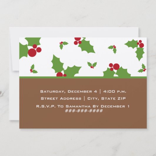 Kerstkoekjes en hot Chocolate Party Retro Kaart (Achterkant)