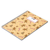 Kerstkoekjes en kerstmannen. Aangepaste naam Notitieboek (Linkerzijde)