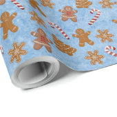 Kerstkoekjes en Kerststokken Cadeaupapier (Rol Hoek)