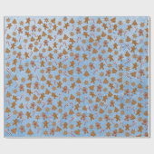 Kerstkoekjes en Kerststokken Cadeaupapier (Vlak)
