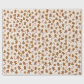 Kerstkoekjes en Kerststokken Cadeaupapier (Vlak)