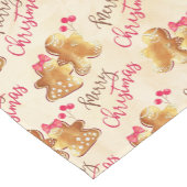 Kerstkoekjes en ontbijtkoek korte tafelloper (Hoek)