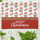 kerstkoekjes en Snoepjes Theedoek (Gevouwen)