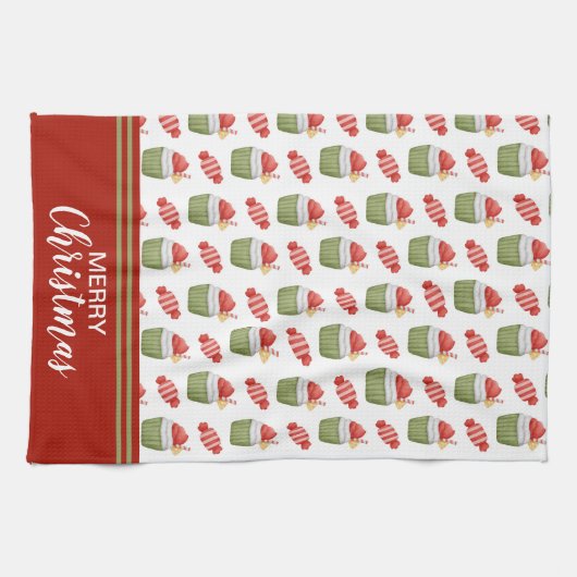 kerstkoekjes en Snoepjes Theedoek (Horizontaal)