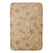 kerstkoekjes en snoeprietjes badmat (Voorkant Verticaal)