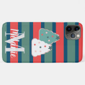 Kerstkoekjes en Strepen Vakantie Case-Mate iPhone Case (Achterkant (horizontaal))