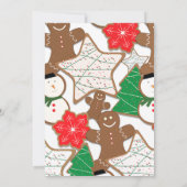 Kerstkoekjes en uitnodigingen voor kerstfeestjes (Achterkant)