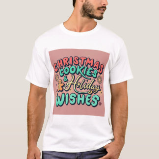 Kerstkoekjes en vakantiewensen t-shirt