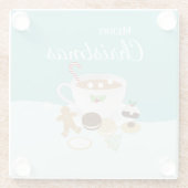 Kerstkoekjes en warme chocolade glazen onderzetter (Achterkant)