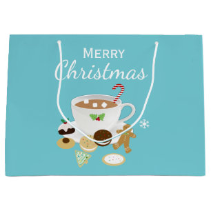 Kerstkoekjes en warme chocolade large cadeautasje