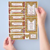 Kerstkoekjes Exchange Gift Labels op maat Flyer (Hand)