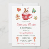 Kerstkoekjes Exchange Party Kaart (Voorkant)