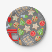 KERSTKOEKJES FEEST PAPIEREN BORDJE (Voorkant)