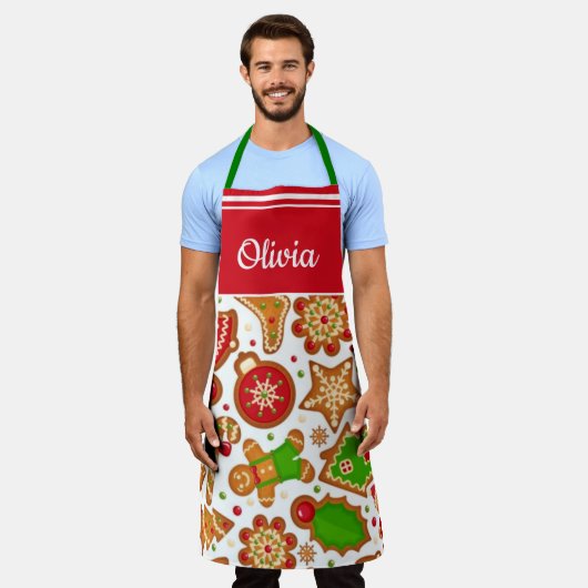 kerstkoekjes feestdag bakken schort (Gedragen)