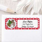 Kerstkoekjes feestdag etiket (Insitu)