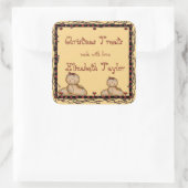 Kerstkoekjes, feestdag Sticker (Tas)