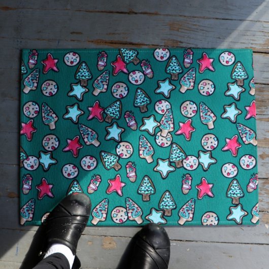 Kerstkoekjes Feestdagen Cookie Baking Party Deurmat