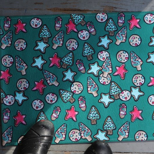 Kerstkoekjes Feestdagen Cookie Baking Party Deurmat