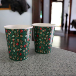 Kerstkoekjes Feestdagen Cookie Baking Party Papieren Bekers