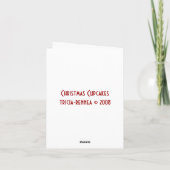 kerstkoekjes feestdagen kaart (Achterkant)