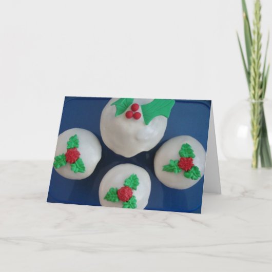 kerstkoekjes feestdagen kaart (Voorkant)