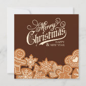 kerstkoekjes feestdagenkaart (Voorkant)