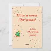 Kerstkoekjes Feestdagenkaart (Achterkant)