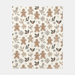 kerstkoekjes fleece deken