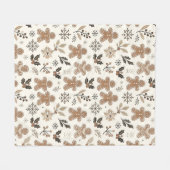 kerstkoekjes fleece deken (Voorkant (Horizontaal))