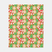 Kerstkoekjes Fleece Deken (Voorkant)