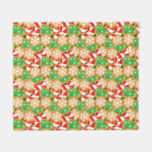 Kerstkoekjes Fleece Deken (Voorkant (Horizontaal))