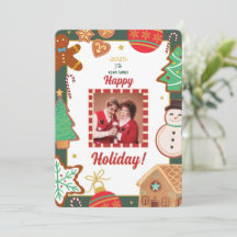 Kerstkoekjes Foto Vakantie Kaart