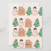 Kerstkoekjes Foto Vakantie Kaart (Achterkant)