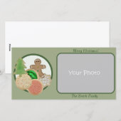 kerstkoekjes fotokaart feestdagenkaart (Voorkant / Achterkant)