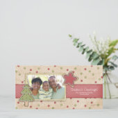 Kerstkoekjes Fotokaarten Feestdagenkaart (Staand voorkant)