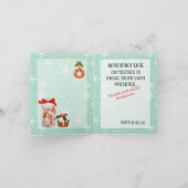 Kerstkoekjes Funny Ho Ho Feestdagen Kaart (Binnen)