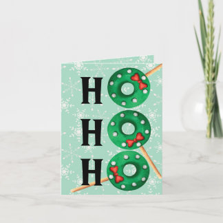 Kerstkoekjes Funny Ho Ho Feestdagen Kaart