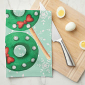 Kerstkoekjes Funny Ho Ho Snowflake Dish Theedoek (Quarter Fold)